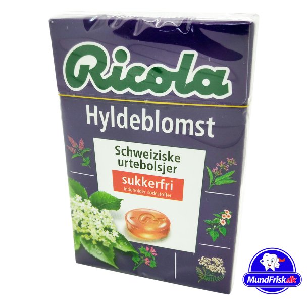 Ricola Hyldeblomst Sukkerfri urtebolsjer