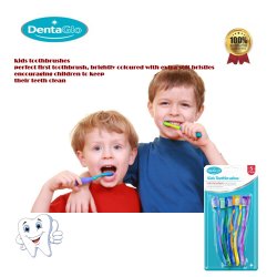Barnetannbrster 5 stk. DentaGlo Kids Soft