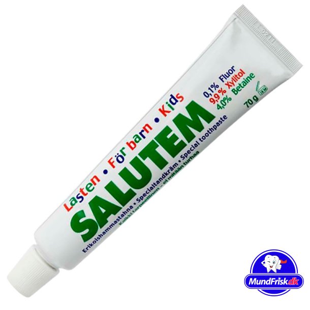 Salutem Zahnpasta fr Kinder - Geschmacksneutral - Xylitol - Schaumfrei 70g