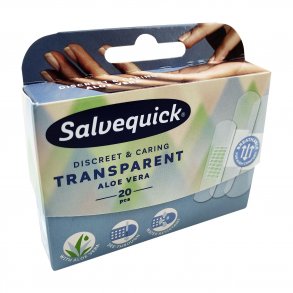Salvequick TRANSPARENT Aloe Vera Gips - 20 st.