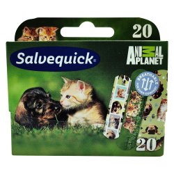 Salvequick Animal Planet Patches fr barn - 20 st.