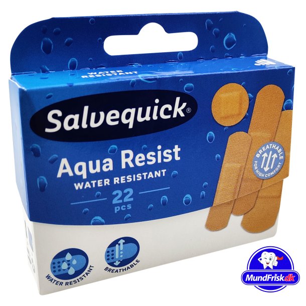 Salvequick Aqua Resist Vandtt Plaster - 22 stk.