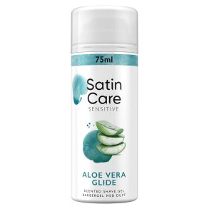 Gillette Satin Intim Barbergel Sensitive Aloe Vera Glide 75 ml.