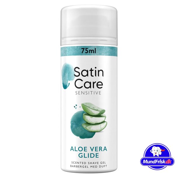 Gillette Satin Intim Barbergel Sensitive Aloe Vera Glide 75 ml.