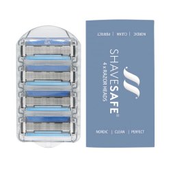 Barberblade ShaveSafe Razor 4 stk.