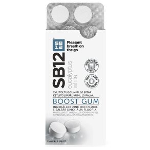SB12 Boost Tuggummi CB12 Eucalyptus White 10 st