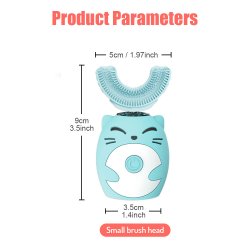 U-vormige elektrische tandenborstel voor kinderen - -. Smart