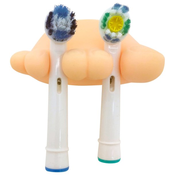 Lustiger Zahnb&uuml;rstenhalter mit Saugnapf - F&uuml;&ETH;&macr;e