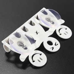 Rolig tandborsthllare fr 5 tandborstar/borsthuvuden - Smiling Faces