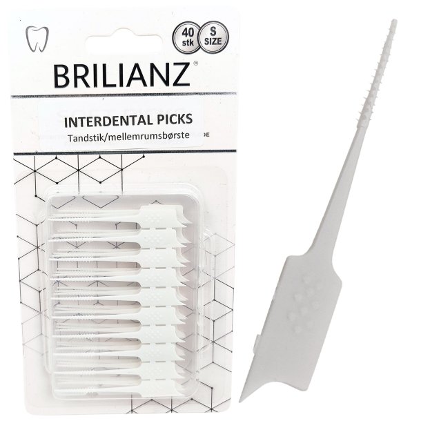 Soft Rubber Toothpicks BRILLIANZ Interdental SMALL