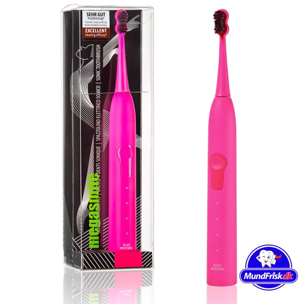 Megasmile Elektrische Zahnbrste Sonic Black Whitening II Shocking PINK
