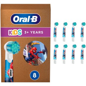 Oral-B Spider-Man 8 stk. Brstehoveder Til Brn