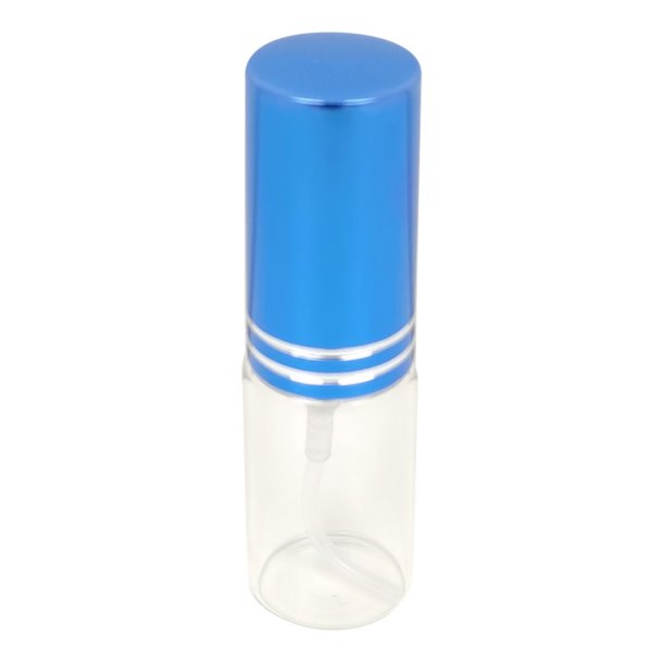 Sprayflaske med farvet l�g - Forst�ver til mundskyl eller parfume - 5 ml. BL&Aring;