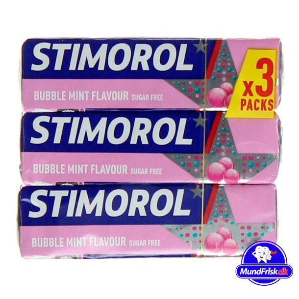 Stimorol Bubble Mint Flavour Tyggegummi - 3-pk.