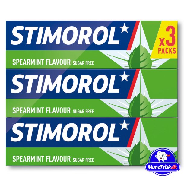 Stimorol Spearmint Tyggegummi - 3-pk.