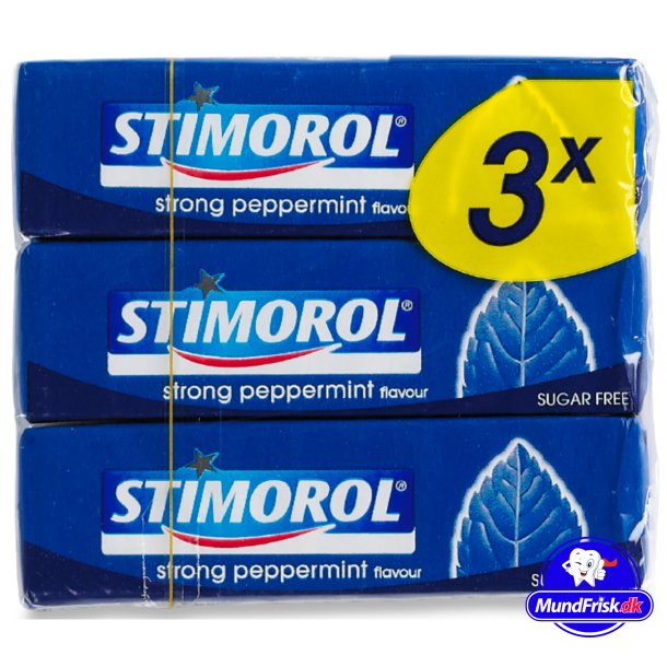 Stimorol Strong Peppermint Tyggegummi - 3-pk.