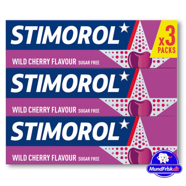 Stimorol Wild Cherry Tyggegummi - 3-pk.