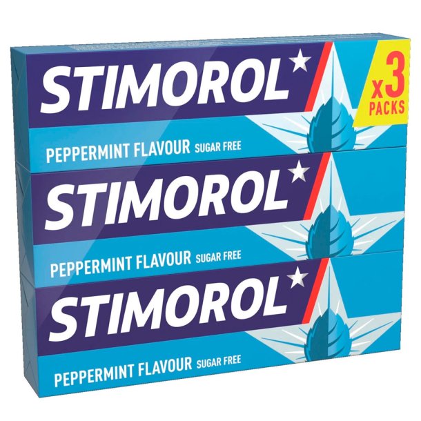 Stimorol Peppermint Flavour Tuggummi - 3-pk.