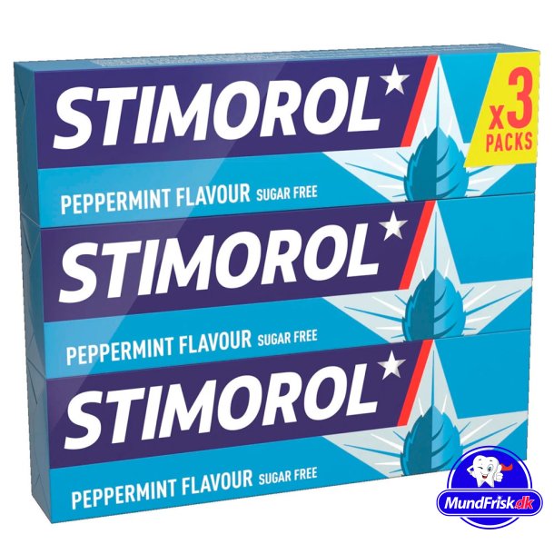 Stimorol Peppermint Flavour Tyggegummi - 3-pk.