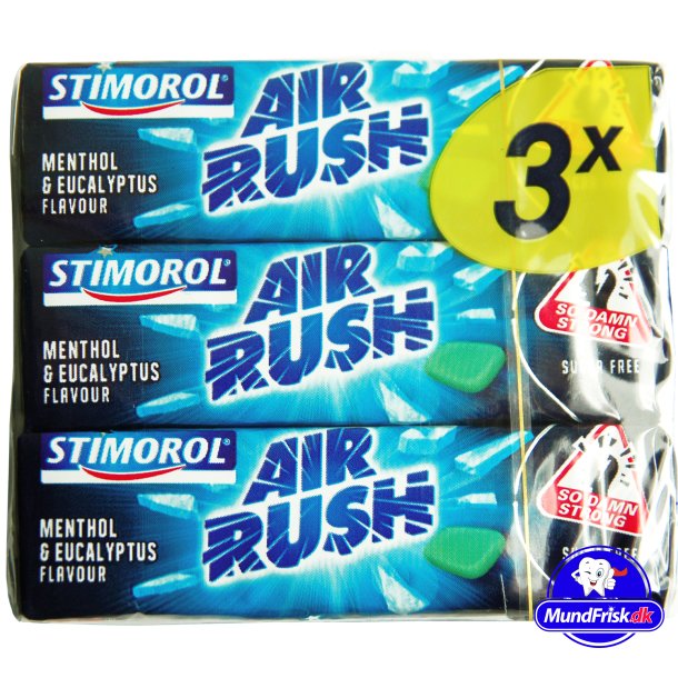 Stimorol Air Rush Mentol &amp; Eucalyptus tyggegummi - 3-pk.