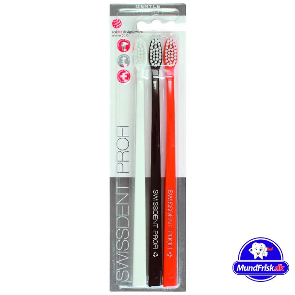  SwissDent Hammasharjat Extra Soft Profi Gentle Verbier 3 kpl.