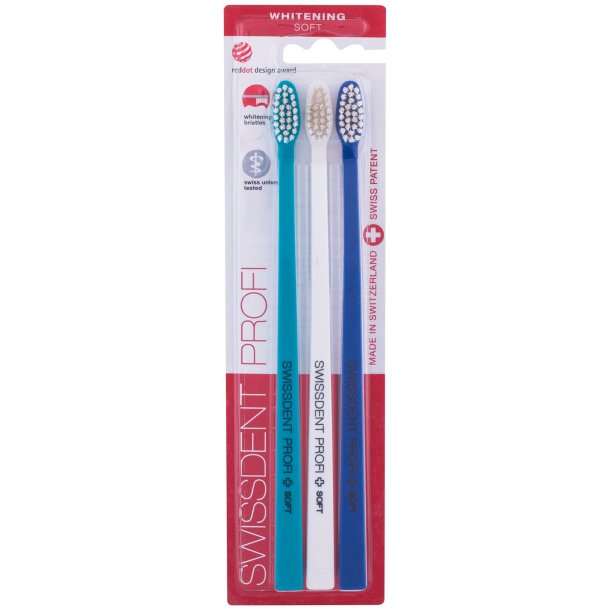 SwissDent Tandborstar Profi Whitening Zurich 3 st.