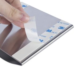 Tandborsthllare i rostfritt stl - Enkel montering p vggen