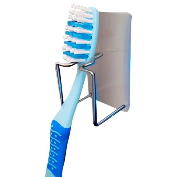 Tandborsthllare fr vgg - Kan ven hlla en tandmugg - Rostfritt stl