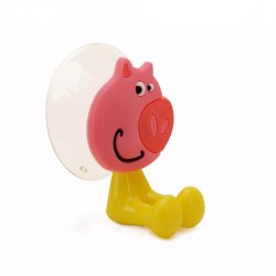 Tandborsthllare med sugkopp St tecknat djur