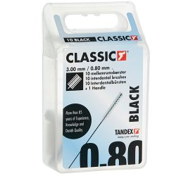 Tandex Classic Mellemrumsbrster 0.80 mm BLACK