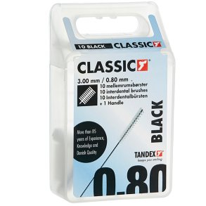 Tandex Classic Mellemrumsbrster 0.80 mm BLACK
