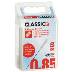 Tandex Classic Mellemrumsbrster 0.85 mm RED