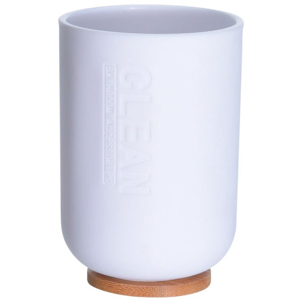 Tandkrus Hvid Med Bambusbund