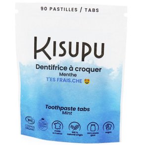 Ekologiska tandkrmstabletter Kisupu Mint 90 st.