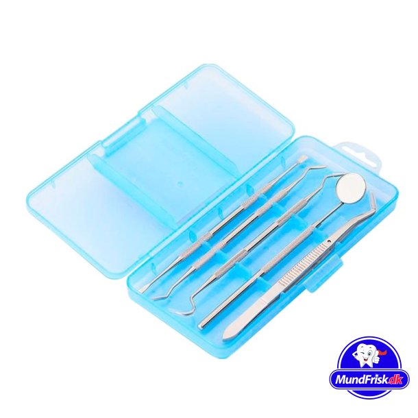Hammashoito-kit - 5 kpl Hampaiden puhdistus terksiset instrumentit laatikossa