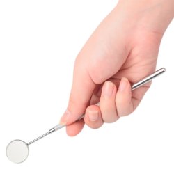 Tandplejest i rustfrit stl - 5 stk. Tandlge-redskaber med taske