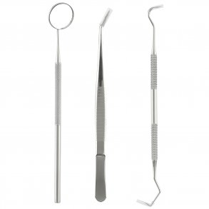 Tandvrdsset 3 st. Dentala rengringsinstrument i rostfritt stl