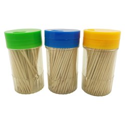 Tandpetare av tr - 3 x 150 st. i dispenser