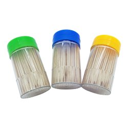 Tandpetare av tr - 3 x 150 st. i dispenser