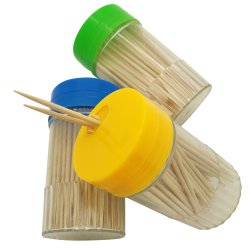 Tandpetare av tr - 3 x 150 st. i dispenser