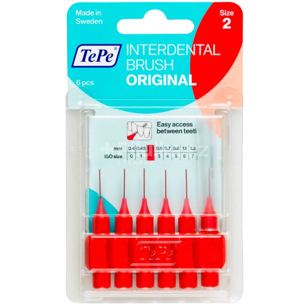 TePe Gap borstar Original 0,5 mm. ISO 2 RD 6 st.