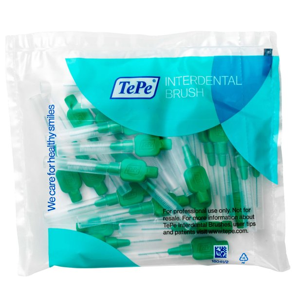 25 st. TePe Original Gap Brushes GRN ISO 5 - 0,8 mm.