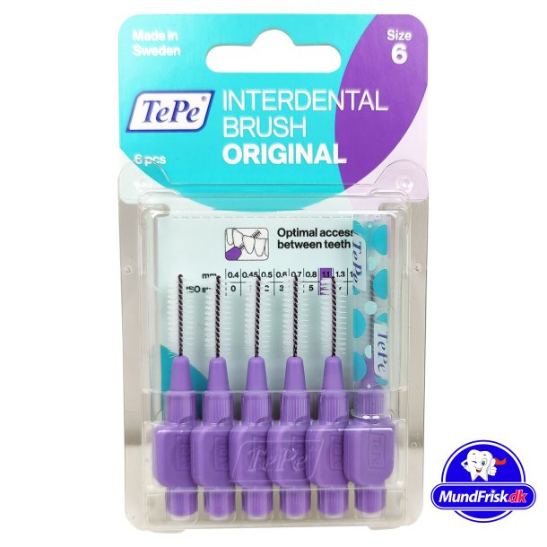TePe Harjojen vli Original ISO 6 1,1 mm. LILLA 6 kpl.