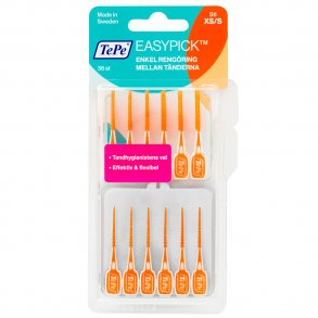 TePe EasyPick Tandpetare Borstar XS/Sm ORANGE 36 st.