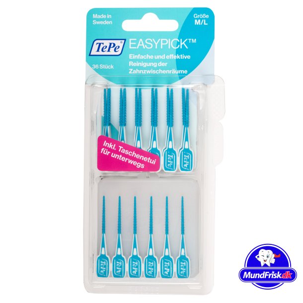 TePe EasyPick M/L Zahnstocherb&uuml;rsten 36 Stk. BLAU