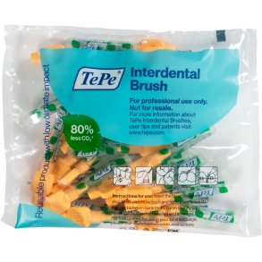 25 st. TePe Extra SOFT Gap borstar 0,45 mm ISO 1 ORANGE