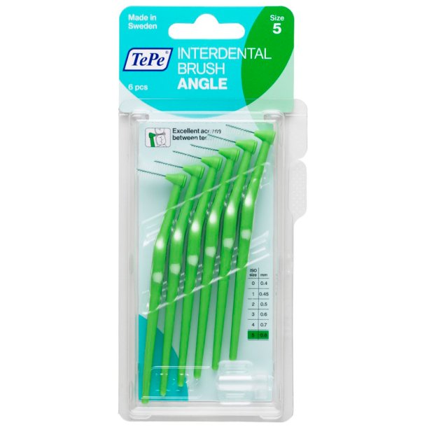 TePe Angle Gap borstar 0,80 mm ISO 5 GRN