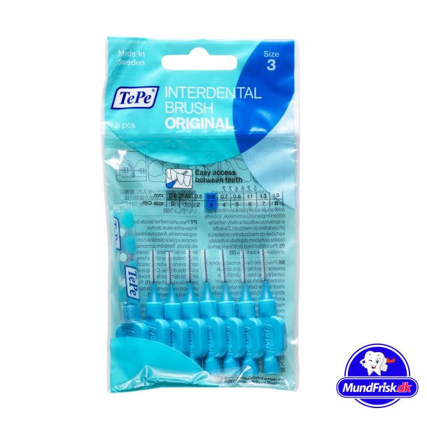 TePe BL Mellemrumsbrster Original 0.6 mm ISO 3 8 stk.