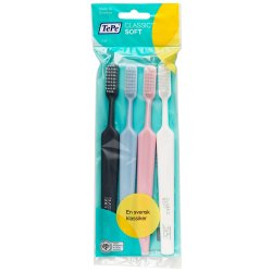 4 stk. TePe Classic Soft Tannbrster