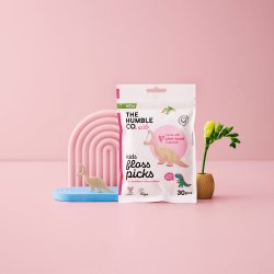 Tandtrd utan PFAS fr barn Humble Co. KIDS Floss Picks